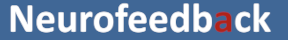 Logo mit dem Schriftzug "Neurofeedback" auf blauem Hintergrund.